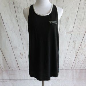 PINK Victoria's Secret Multi Color Cotton Blend Sleeveless Tank Top Size Medium
